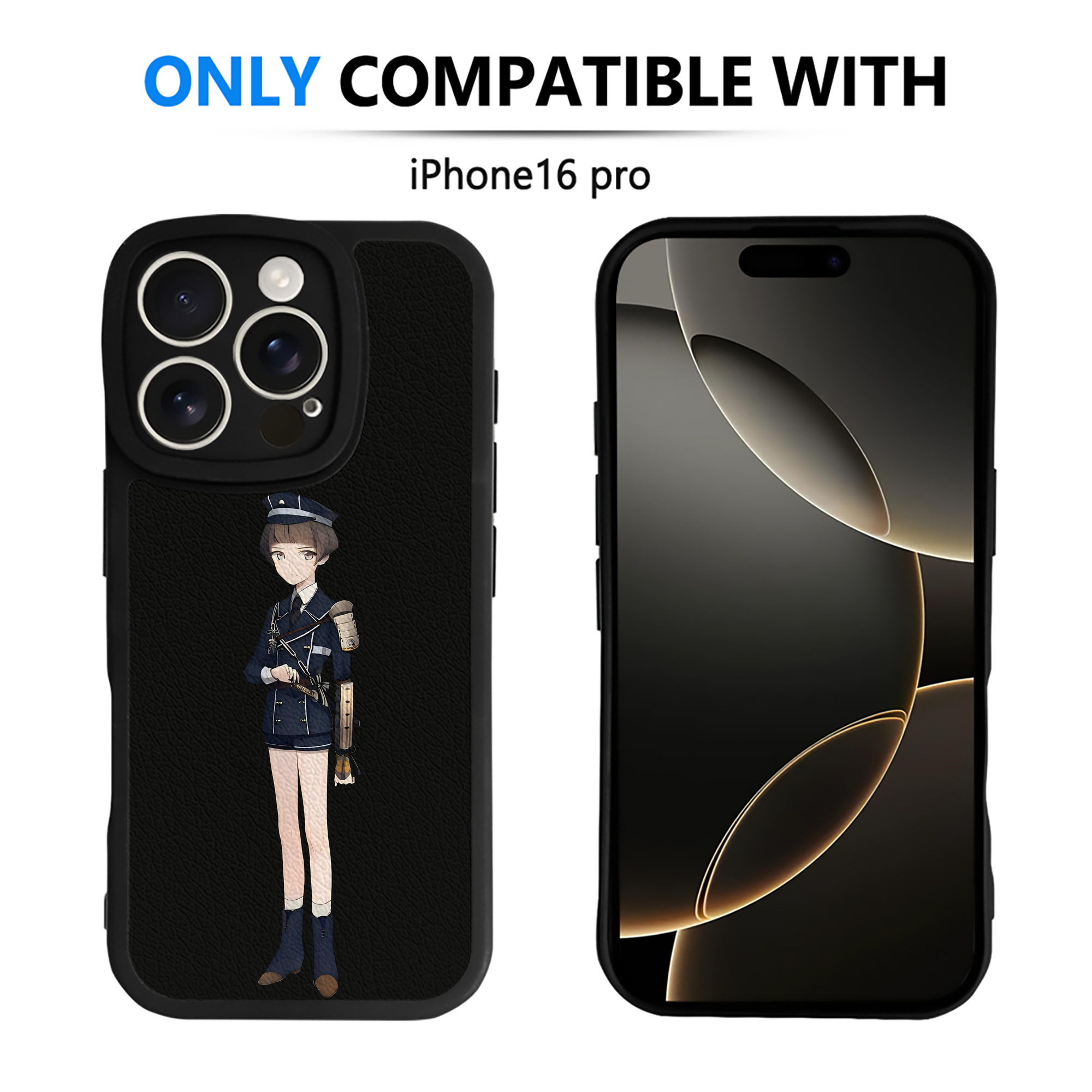 （画像用） 刀剣乱舞 Touken Ranbu 【iPhone 16シリーズ対応】シリコンスマホケース（レザー調） 材質：シリコン